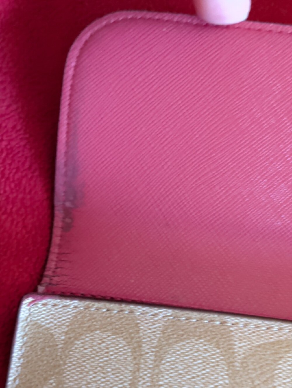 Coach Metallic Beige Signature Continental Wallet - Picture 10 of 15